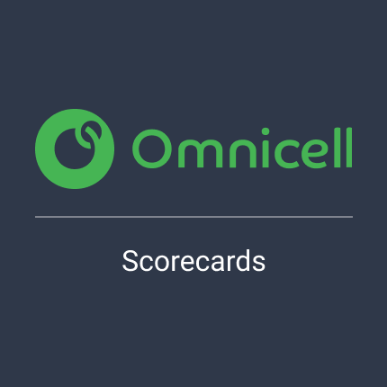 Omnicell logo with subtext saying Scorecards.